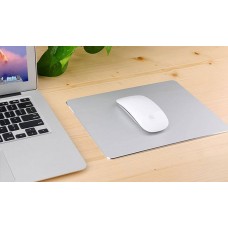 Metallic-Finish Mouse Pad with Non-Slip Base